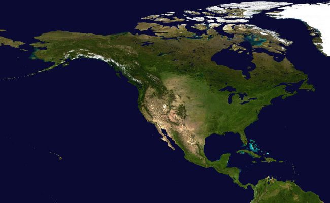 خريطة أمريكا الشمالية بالصور