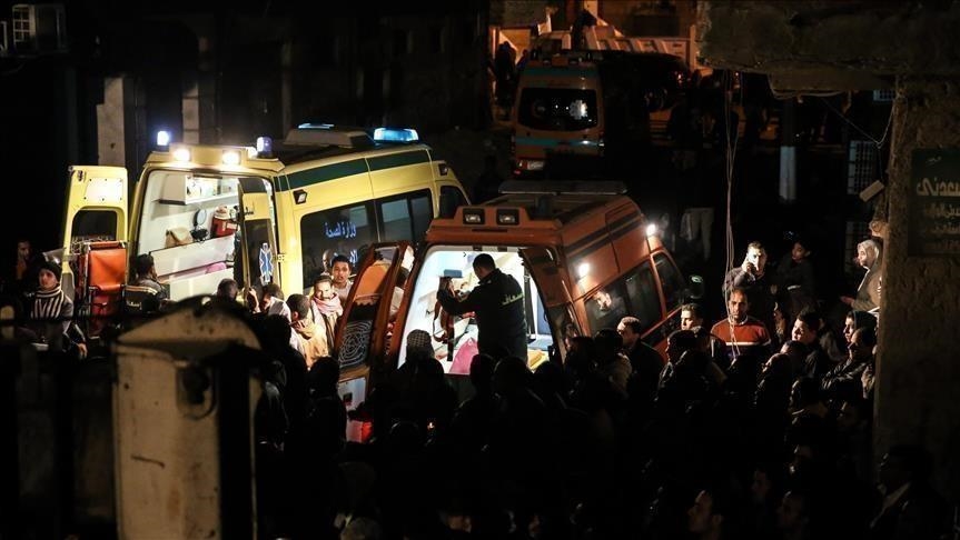 انهيار عقار مكون من 5 طوابق شمالي مصر وسقوط ضحايا