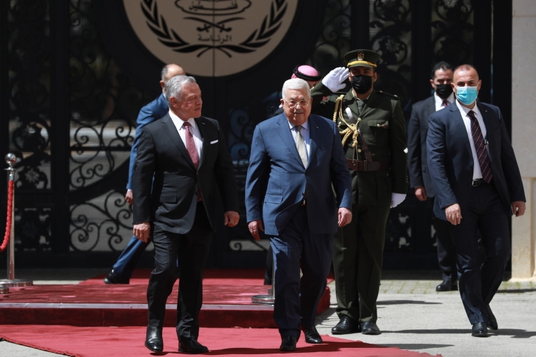 Jordanian King Abdullah II in Ramallah for the first time in 5 years
