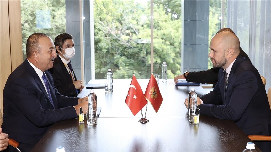 تشاووش أوغلو يلتقي وزير خارجية الجبل الأسود في أوكرانيا