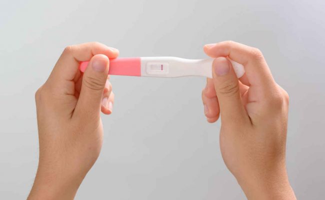 اختبار الحمل سلبي مع وجود حمل