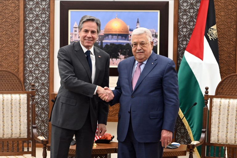 US Secretary of State Antony Blinken visits West Bank